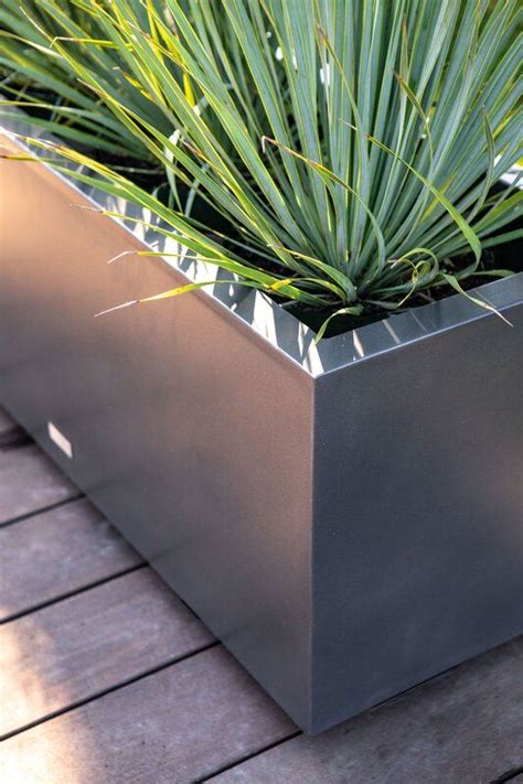 box wall planter metal|galvanized steel planter boxes.